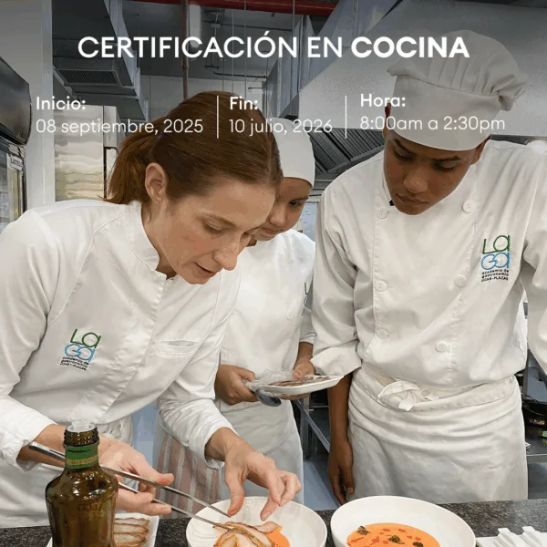 Certificación en Cocina.