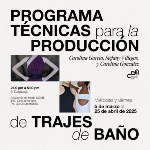 Programa. Técnicas para la producción de trajes de baño.