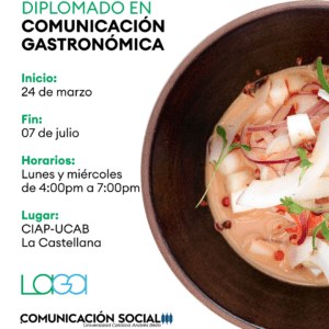 Diplomado. Comunicación gastronómica.