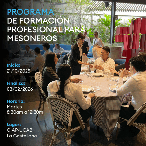 Programa de formación profesional para Mesoneros.