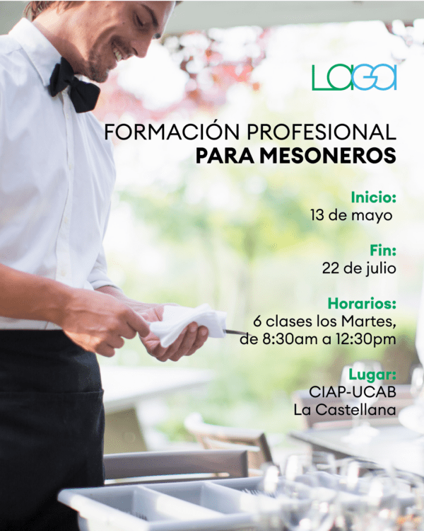 Programa de formación profesional para Mesoneros.