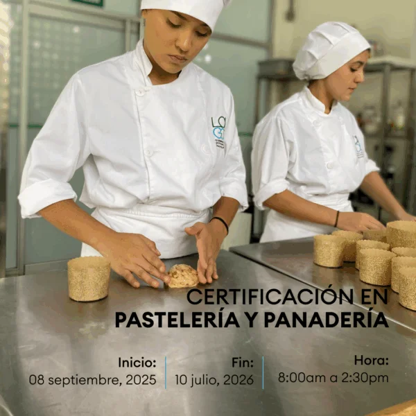 Certificación en Pastelería y Panadería.